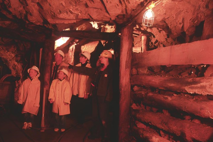 a family on a country boy gold mine tour with country boy mine in breckenridge, colorado