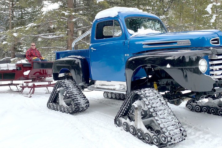 a car covered in snow